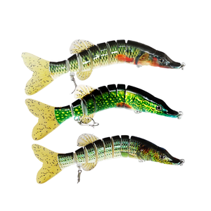Nouvelle Ligne de Leurres Artificiels Rigides Multi-Articulés en Plastique à 9 Segments, 20cm 65.2g, Coulants, pour Pêche au Bar, au <span class=keywords><strong>Brochet</strong></span>, en Lac et en Rivière - Product Image 1