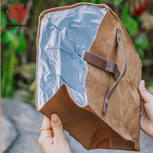 Baoren Durable Eco-Friendly Thermal Waterproof Tyvek Lining Insulated <b>Cooler</b> Bag Zipper Closure Letter Pattern for Food Storage - Product Image 5