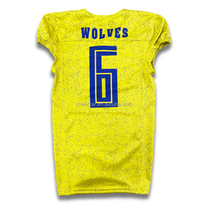 Maillot de football américain personnalisé pour adulte, respirant, grande taille, motif camouflage, séchage rapide, manches courtes, polyester/spandex - Product Image 2