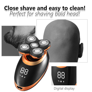 <span class=keywords><strong>Rasoir</strong></span> électrique étanche <span class=keywords><strong>rasoir</strong></span> pour hommes tondeuse à barbe Rechargeable <span class=keywords><strong>tête</strong></span> <span class=keywords><strong>chauve</strong></span> rasage Machine LCD affichage Kit de toilettage - Product Image 5