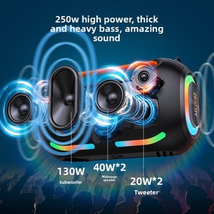Altavoz Bluetooth 5.<span class=keywords><strong>3</strong></span> Portátil Zealot ZE41 de 250W con Dos Micrófonos Inalámbricos, Sonido Estéreo de <span class=keywords><strong>3</strong></span> Vías, 48000mAh, para Fiestas al Aire Libre - Product Image 2