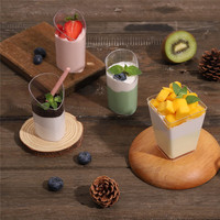 Vente en Gros : Mini Coupelles à Dessert Jetables en Plastique Écologiques de Diverses Spécifications pour Crème Glacée, Mousse et Fêtes