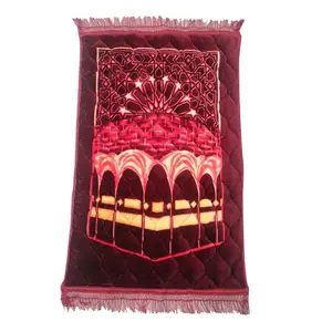 터키의 카펫 제조업체 이슬람기도 깔개 기도 매트 이슬람 벨벳 셔닐 실기도 깔개 어린이기도 매트