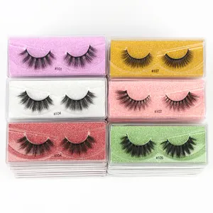 थोक मिंक Eyelashes 10/30/50/100pcs 3d मिंक Lashes प्राकृतिक झूठी Eyelashes गन्दा नकली Eyelashes मेकअप झूठा Lashes के थोक में