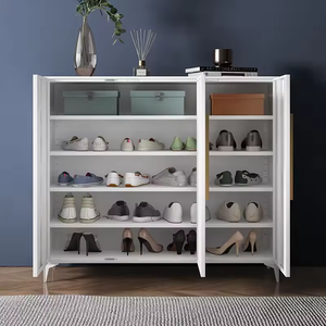 Custom size sapateira com 2 portas hall armário com sapatos armário mobiliário moderno com sapatos armário