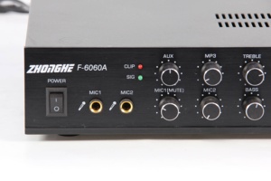Amplificatore Audio Digitale Professionale con Porta USB <span class=keywords><strong>Radio</strong></span> FM 4-16ohm/100V Amplificatore PA F-6060 Sistema Amplificatore per Karaoke - Product Image 5