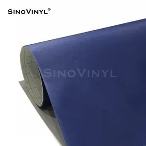 SINOVINYL AB-04铝拉丝深蓝色批发汽车乙烯基包装