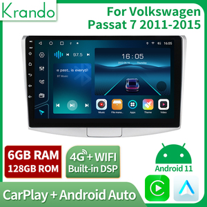 Krando 10 "xe đơn vị đứng đầu cho Volkswagen VW Passat 7 2010 2016 <span class=keywords><strong>Android</strong></span> Auto stereo không dây Carplay đa phương tiện Navigation 4 gam - Product Image 6