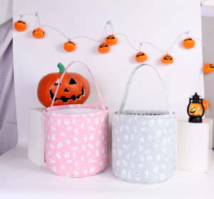 Sac cadeau d'Halloween personnalisé de haute qualité en toile imprimée, nouveauté, pour la fête d'Halloween, décoration de la maison - Product Image 2