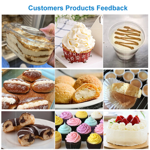 Panadería Pastelería Macaron Croissant Puff Chocolate Donut Cream Depositor Inyector Taza <span class=keywords><strong>de</strong></span> queso Pastel Pasta Inyectar y llenar la máquina - Product Image 2