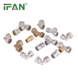 IFAN High Quality GB-T 18992 <strong>PEX</strong> Al <strong>PEX</strong> <strong>Fitting</strong> Double Color PN25 Brass Compression <strong>Fitting</strong> 16-32MM Water Supply <strong>PEX</strong> <strong>Fittings</strong> - Product Image 5