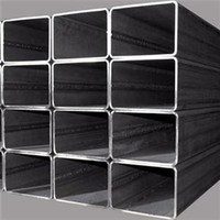 Tubo de Acero Cuadrado al Carbono Laminado en Caliente Q235B Q355B, Tubería de Acero Cuadrada Soldada para Construcción de Estructuras Metálicas