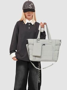 Sac bandoulière matelassé multi-poches pour femme, sac fourre-tout décontracté imperméable de haute qualité, sac à bandoulière tendance pour femme - Product Image 6