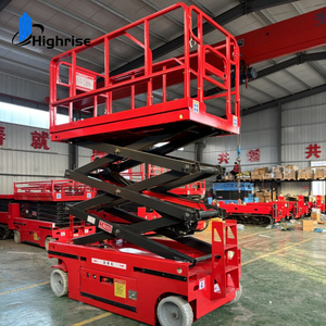 Plataforma Elevadora Móvil Eléctrica de 300 kg, Plataforma Elevadora de Tijera Autopropulsada Hidráulica para Trabajos Aéreos - Product Image 3
