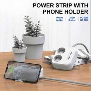 Offre Spéciale USB C avec interrupteur de surcharge 2 prises de courant standard ue prise d'extension adaptateur secteur multiprise - Product Image 2