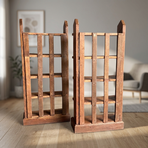 Estantería de Madera Estilo Rústico, Mueble Ahorrador de Espacio para Sala de Estar, Almacenamiento de Libros para Hogar, Oficina, Dormitorio, Escuela, Hotel - Product Image 6