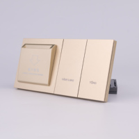Interrupteur intelligent Zigbee pour hôtel, prise et interrupteur intelligents pour hôtel avec système d'éclairage intelligent pour hôtel et commande vocale
