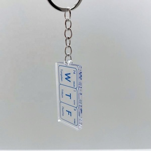 Llavero de la Tabla Periódica de los Elementos, Divertido Llavero Acrílico para Estudiantes, Ba Bi Es Be Ni Ce, Colgante para el Día del Maestro - Product Image 2