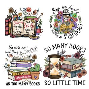 <span class=keywords><strong>Non</strong></span> esiste nulla di peggio del troppo libro, trasferimento DTF, stampa DTF termoadesiva per appassionati di libri, adesivi termoadesivi DTF - Product Image 1