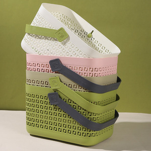 Lugzi Storage <b>Basket</b> 25cm X 16cm Rectangle Lightweight Handle Type <b>Bathroom</b> Toiletries Organizer - Product Image 2