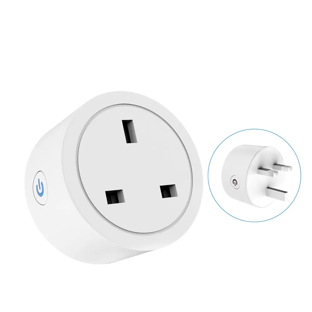 Tuya WiFi Thông Minh Cắm Ổ Cắm Anh 16A Adaptor Không Dây Điều Khiển Từ Xa Power Energy Monitor Hẹn Giờ Cho Alexa Google Home