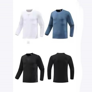 เสื้อสเวตเตอร์ถักแบบใหม่จากผู้ผลิต ดีไซน์คอโอ สำหรับผู้ชาย ใส่ออกกำลังกายในฤดูใบไม้ร่วง เสื้อยืดแขนยาวผู้ชาย - Product Image 3