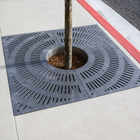 Grilles de protection d'arbres en fonte écologiques avec matériau en acier inoxydable pour la sécurité routière