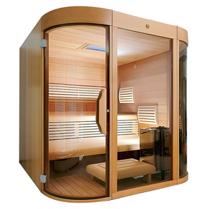 Desain baru kubus uap basah dalam ruangan <span class=keywords><strong>Sauna</strong></span> merah Cedar 6 orang <span class=keywords><strong>Sauna</strong></span> dengan kompor Harvia satu orang ruang <span class=keywords><strong>Sauna</strong></span> - Product Image 3