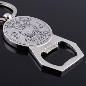 <span class=keywords><strong>Cadena</strong></span> única de metal llavero calendario perpetuo para 50 años llavero abrebotellas - Product Image 5