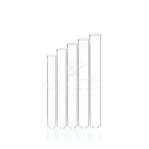 RONGTAI 50 Ml Proveedores de tubos de ensayo Tubos de ensayo de vidrio de 25mm Tubos de ensayo de vidrio de China con tapas de rosca