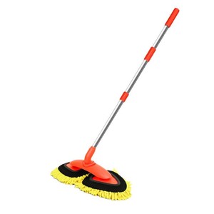 Brosse de lavage de voiture télescopique rotative à double tête en chenille pour le nettoyage des véhicules - Product Image 1