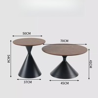 Ensemble de tables basses rondes modernes en gros – Meubles de salon minimalistes écologiques pour la décoration de la maison et des hôtels