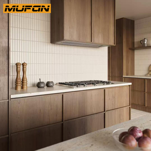 Japandi Minimalist Solid Wood <strong>Kitchen</strong> Cabinet with Island Solid Wood Modern <strong>Storage</strong> <strong>Unit</strong> - Product Image 4