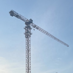 Grúa Torre de Plataforma <span class=keywords><strong>Plana</strong></span> de Segunda Mano con Certificación ISO 2019-2022, Pluma de 75M, Capacidad de Elevación de 12T, Buen Estado de Funcionamiento - Product Image 3