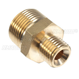 Adaptador de latón M22 macho a 1/4" macho de 1 pieza, acoplamiento rápido para manguera de hidrolavadora Karcher, herramientas de limpieza de coches - Product Image 5