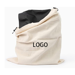 Bolsa de Algodón Twill Blanca de Lujo Personalizada con Cordón, Reutilizable, con Solapa, para Guardar Ropa y Calcetines - Product Image 2