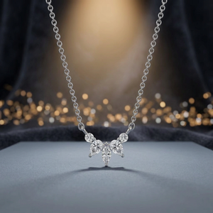 Pendentif cascade de diamants opulents (Bijoux de soirée de haute couture de créateur) - Product Image 2