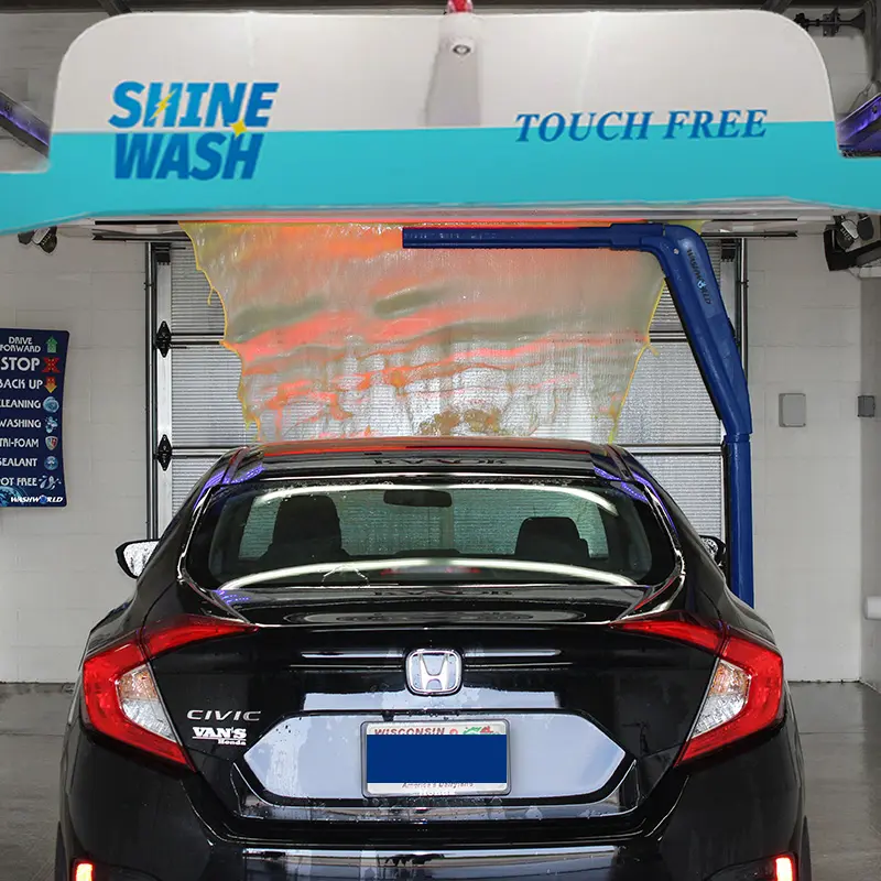 Gas Station Self-Service Auto Wassen Business Nieuwe Carwash Machine Voor Verkoop In-Bay Touchless Wasstraat Systeem