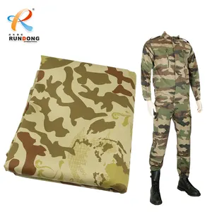 Rundong High Quality Customized Printed Formal Camouflage Fabric Cotton Polyester Blended Fabric for Suits