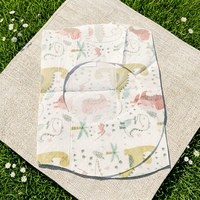 Bavoirs jetables pour bébé, imperméables, avec poche anti-miettes, doux et résistants aux fuites, en polyester/coton, utilisables en toutes saisons