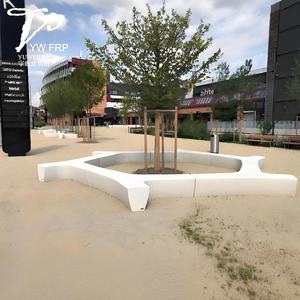 Banco de ocio de fibra de vidrio en forma de Y duradero Parques al aire libre Escuelas <span class=keywords><strong>Plazas</strong></span> comerciales Bancos de centro comercial de entrada de estilo moderno Sala de estar - Product Image 4