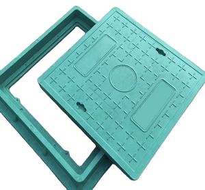 사각 복합 BMC 맨홀 커버 EN124 A15 플라스틱 맨홀 커버 500X500mm BMC 방수 맨홀 커버 - Product Image 3