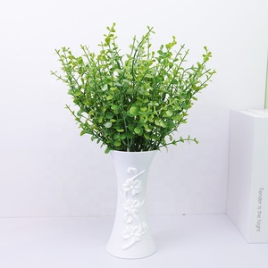 Flores de simulación Simulación Eucalipto Suministros de flores artificiales Ramas y tallos Flores Hoja verde Seda Artifi - Product Image 2