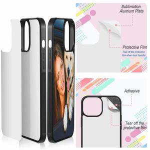 เคสโทรศัพท์มือถือแบบนิ่ม TPU 2D สำหรับพิมพ์ลายแบบ Sublimation พร้อมแผ่นอะลูมิเนียม สำหรับ iPhone 17 16 15 14 13 12 11 Pro Max X XR Xs 7 8 Plus - Product Image 4