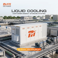 Sistema de Almacenamiento de Baterías en Contenedor MATE Todo en Uno de 20 Pies, 3MWh/5MWh, LiFePO4 BESS, para Respaldo de Energía en Plantas de Tratamiento de Aguas Residuales