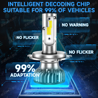 Ampoules LED pour phares de voiture H7 H4 H1 H11 S7-DOB 9006 9012 880 Systèmes d'éclairage automobile avec ventilateur 6000K Autres électroniques automobiles