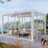 Pérgola Motorizada Ajustable con Persianas, Ofrece Sombra para Patio y Cochera en Todo Tipo de Clima, Ideal para Estacionamiento y Ocio al Aire Libre