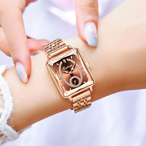 Binbond N105 <span class=keywords><strong>105</strong></span> Nuovo Orologio da Polso da Donna in Oro Rosa, Cinturino in Acciaio Inossidabile, Movimento al Quarzo, Impermeabile, Elegante Orologio da Donna - Product Image 2