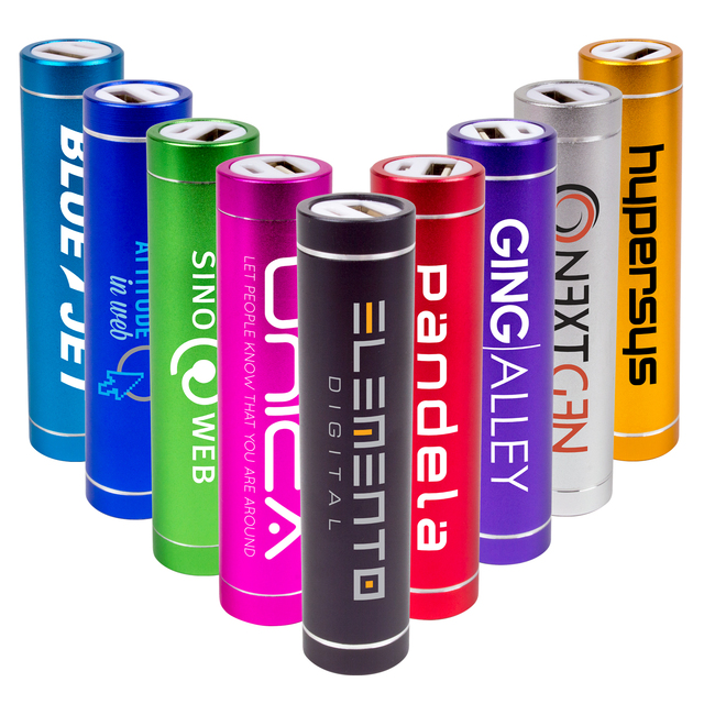 Factory Wholesales 2600mah Battery Charger Cylinder Mini Power Bank Phone Charger for Outdoor Travel Portable Charger