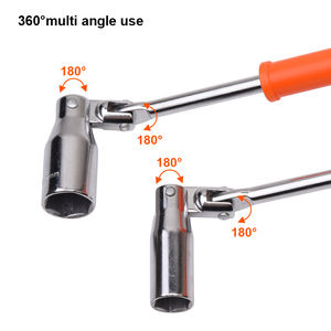 Indurire 16mm 21mm 360 gradi professionale T tipo universale <span class=keywords><strong>chiave</strong></span> <span class=keywords><strong>a</strong></span> bussola per candele per riparazione Auto - Product Image 4